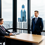 Modern Law Firm**

"A bright and modern law office, showcasing a diverse team of lawyers collaborating on a case, fully clothed in professional business attire, large windows overlooking a bustling city, safe for work, appropriate content, perfect anatomy, natural proportions, professional photography, family-friendly."

**