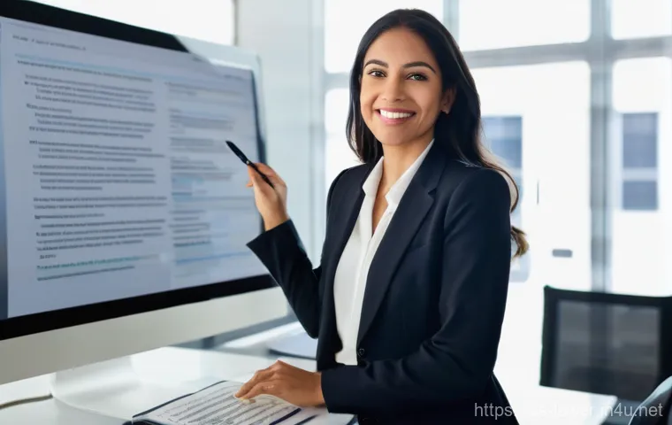 변호사 실무에서의 법률 서류 작성 요령 - **Prompt for "Clarity in Legal Language":**
"A professional, empathetic Latina lawyer in her lat...