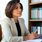 변호사 이직 시 필요한 문서 - **Prompt 1: "The Reflective Lawyer's Career Crossroads"**
A highly detailed, photorealistic imag...